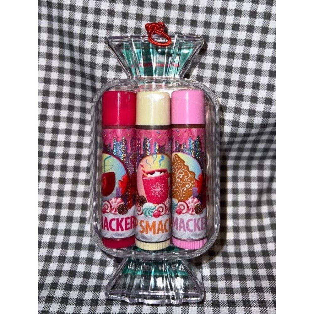 Lip Smackers Candy Ornament 3 Flavors! Punch ,Hot chocolate ,and Sugar cookie